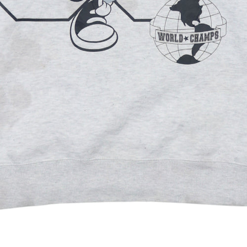 Looney Tunes Womens Grey XL Pullover Sweatshirt Bugs Bunny Graphic