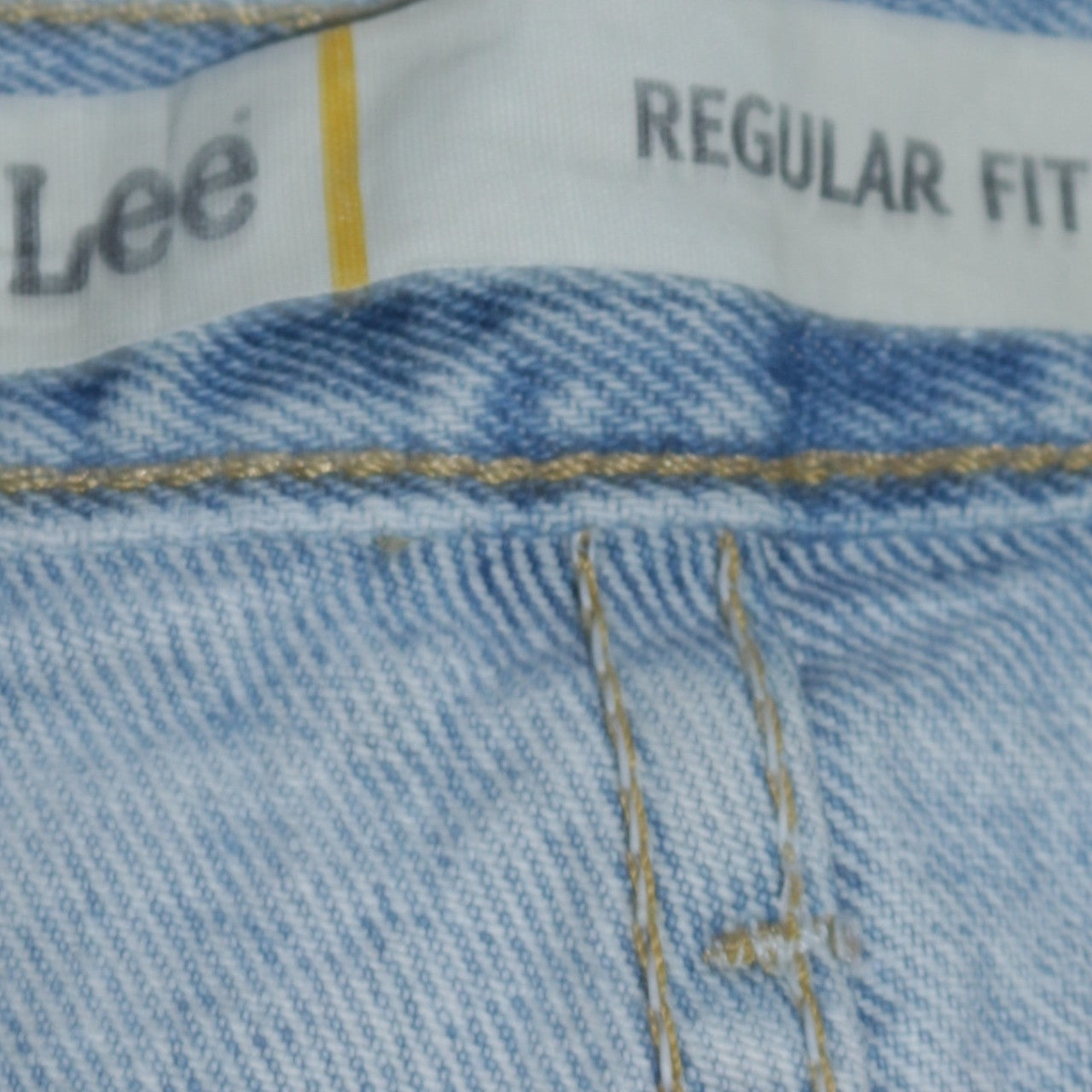 Lee Mens Blue Regular Fit Light Wash Straight Jeans 36W 29L