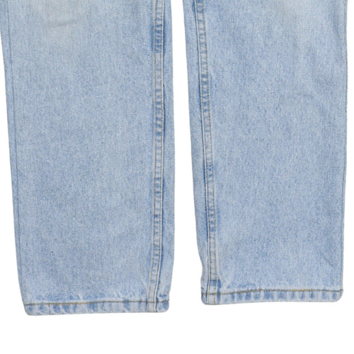 Lee Mens Blue Regular Fit Light Wash Straight Jeans 36W 29L