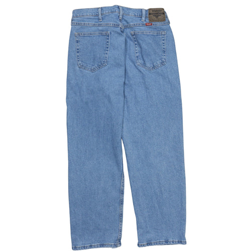 Wrangler Men's Blue 36x29 Straight Fit Denim Jeans