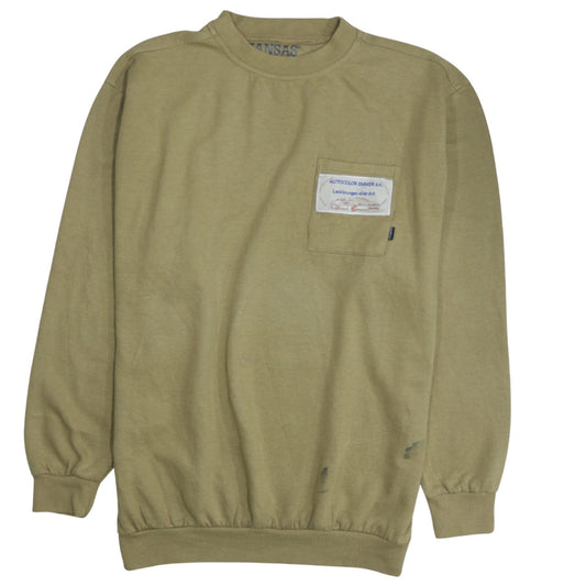 Kansas Men's Beige Pullover Workwear Sweatshirt Size L