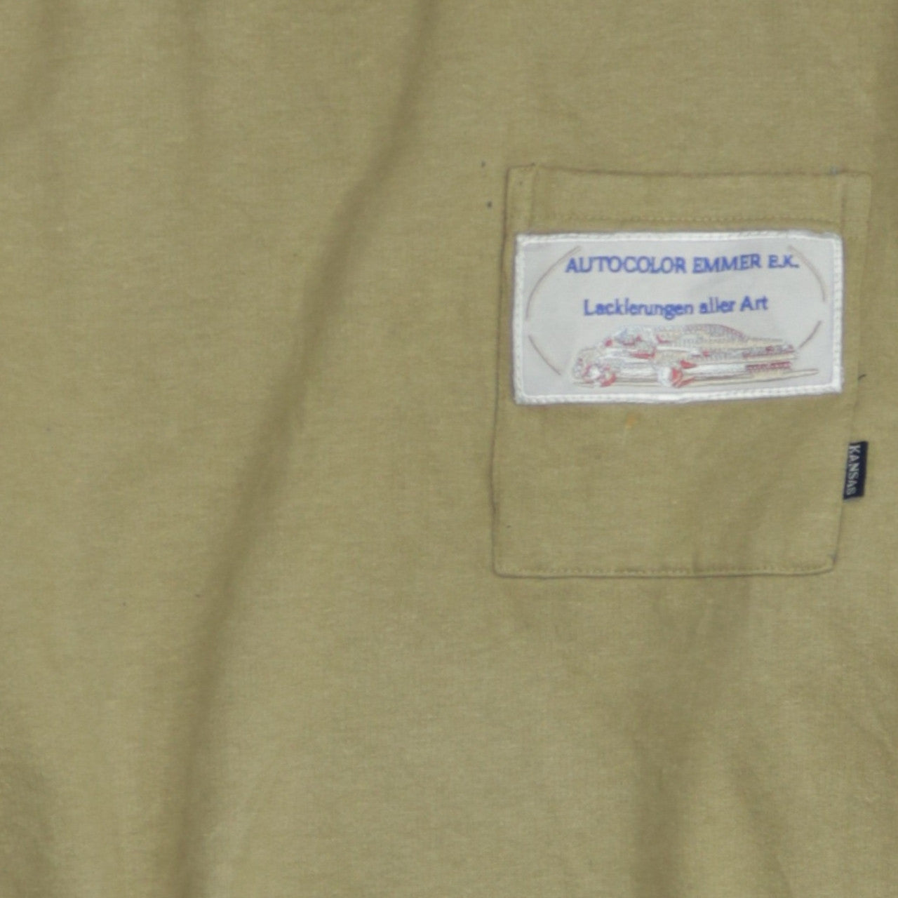 Kansas Men's Beige Pullover Workwear Sweatshirt Size L