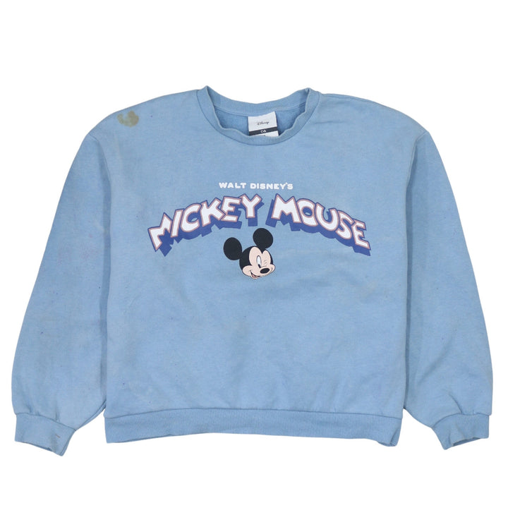 Disney C&A Women Blue XL Mickey Mouse Crew Neck Sweatshirt