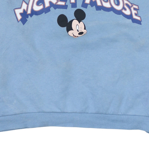 Disney C&A Women Blue XL Mickey Mouse Crew Neck Sweatshirt