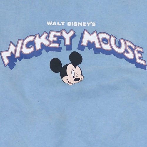Disney C&A Women Blue XL Mickey Mouse Crew Neck Sweatshirt
