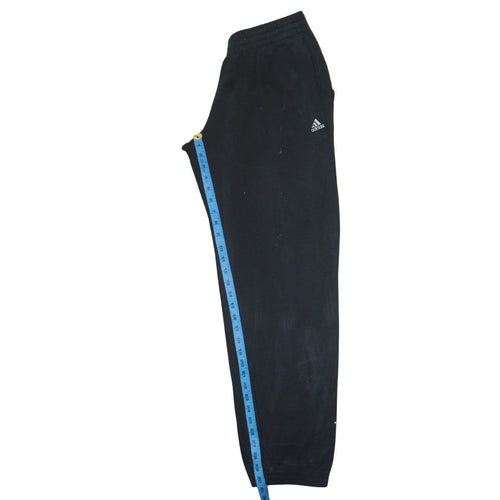 Adidas Men Black Regular Fit Sweatpants Size M Performance Essentials