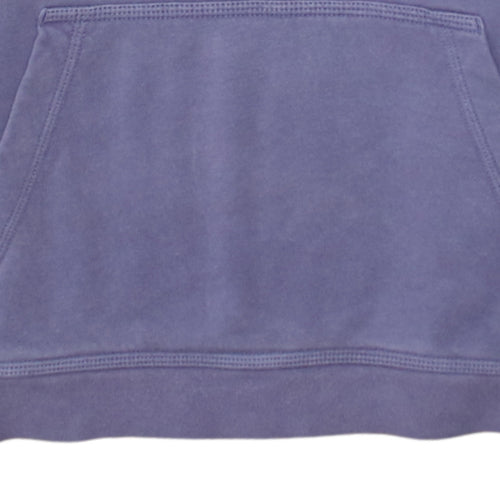 Nike Girls Purple Pullover Fleece Hoodie L 13-14 Years Logo Hooded Sweatshirt