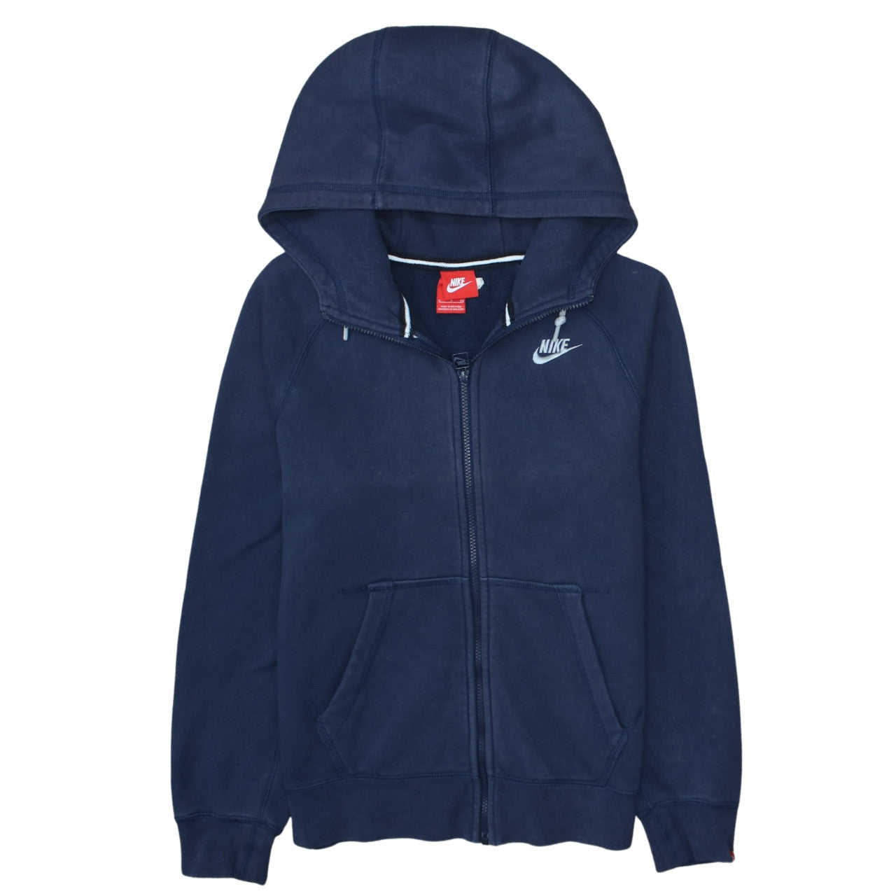 Nike Men's Blue Full Zip Hoodie Size S Regular Fit Fleece