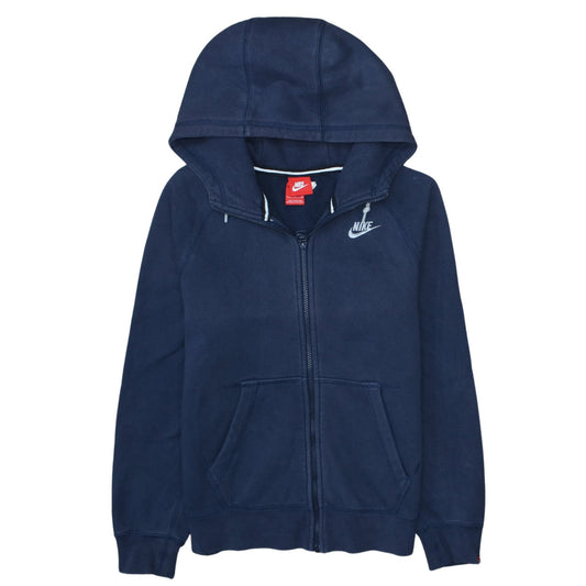Nike Men's Blue Full Zip Hoodie Size S Regular Fit Fleece