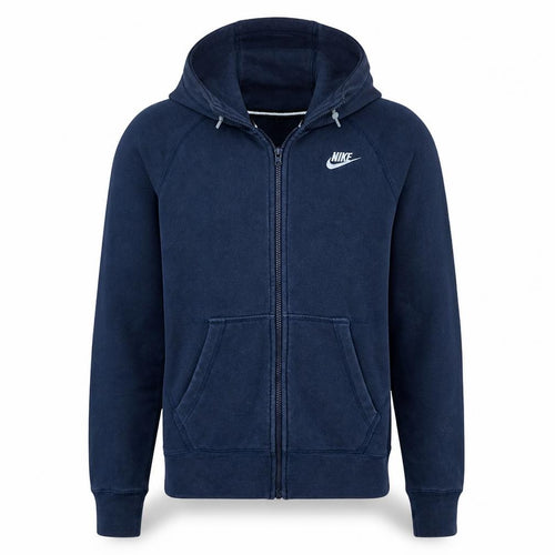 Nike Men's Blue Full Zip Hoodie Size S Regular Fit Fleece