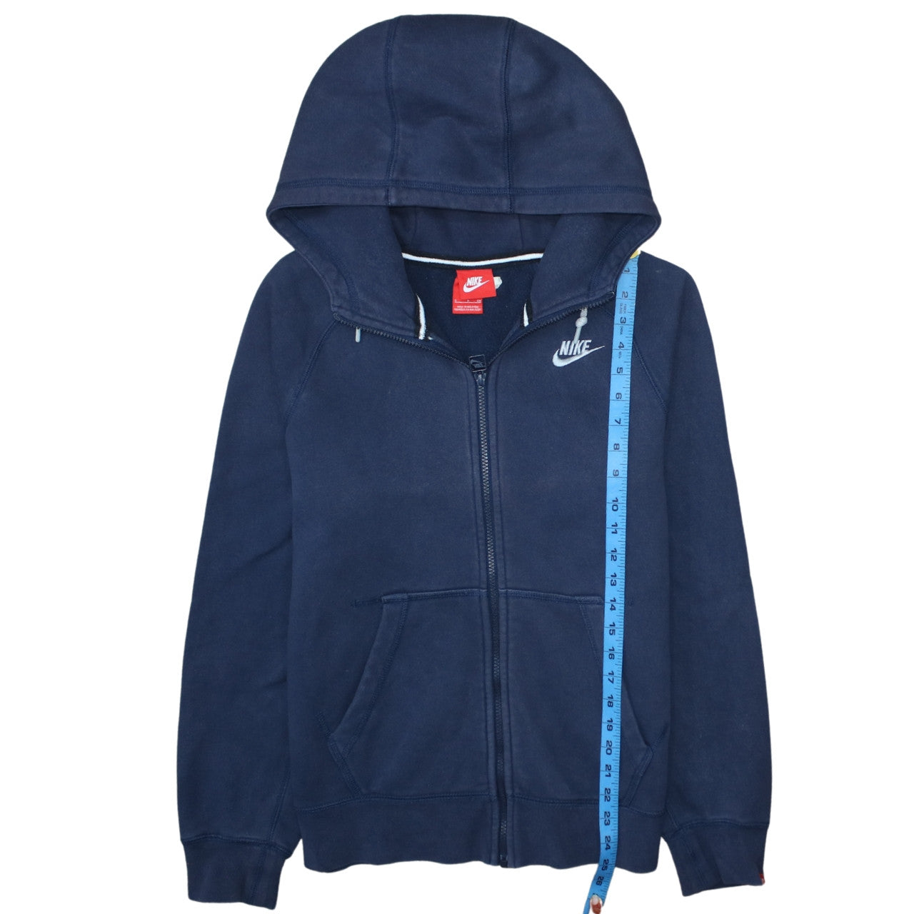 Nike Men's Blue Full Zip Hoodie Size S Regular Fit Fleece