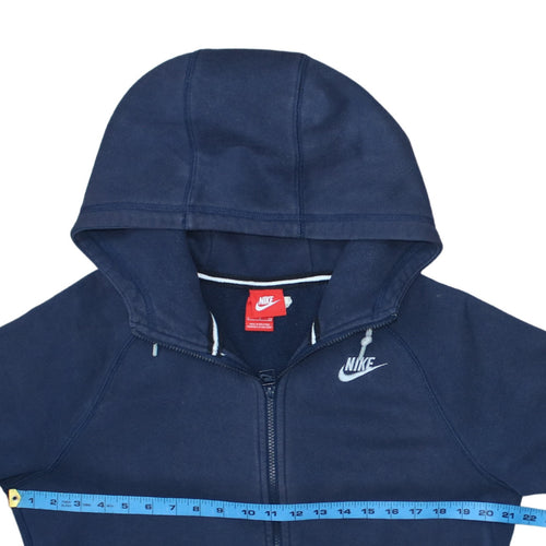 Nike Men's Blue Full Zip Hoodie Size S Regular Fit Fleece