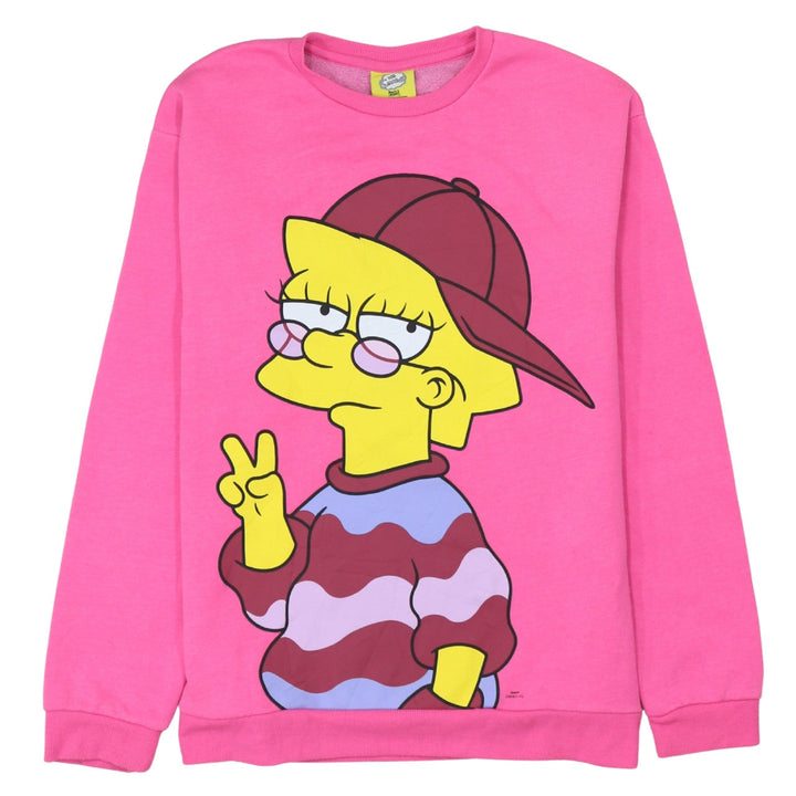 The Simpsons Girls Pink Lisa Graphic Pullover Sweatshirt 13-14 Years