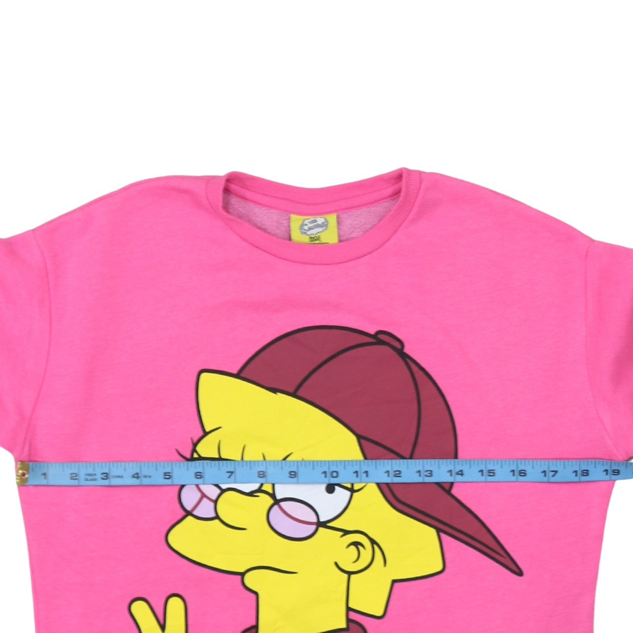 The Simpsons Girls Pink Lisa Graphic Pullover Sweatshirt 13-14 Years