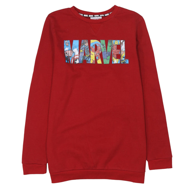 Marvel Boys Red Graphic Pullover Sweatshirt 14-15 Years Superhero Print