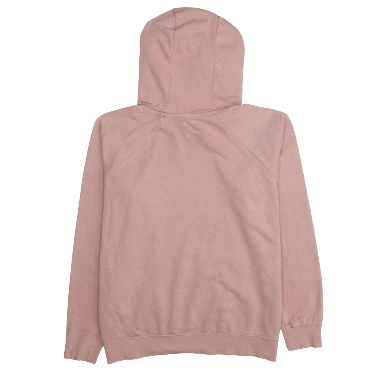 Nike Womens Pink Pullover Hoodie L Cotton Blend Logo Sweatshirt