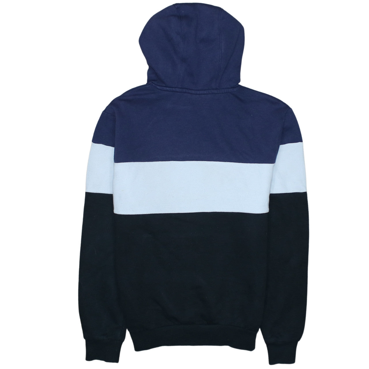 Fila Mens Blue Colour Block Pullover Hoodie XS