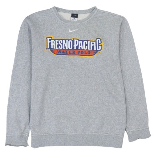 Nike Men's Grey Fresno Pacific Water Polo Crew Sweatshirt Size M