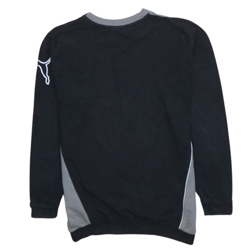 Puma Boys Black Crew Neck Pullover Sweatshirt Size 12 Regular Fit