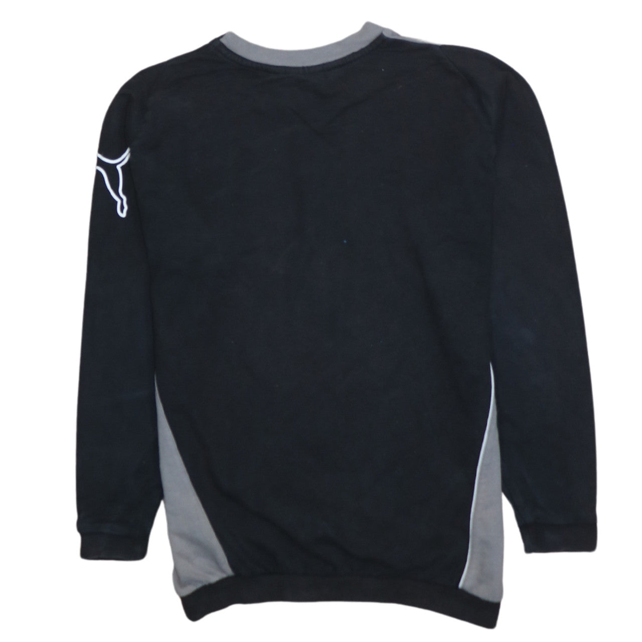 Puma Boys Black Crew Neck Pullover Sweatshirt Size 12 Regular Fit