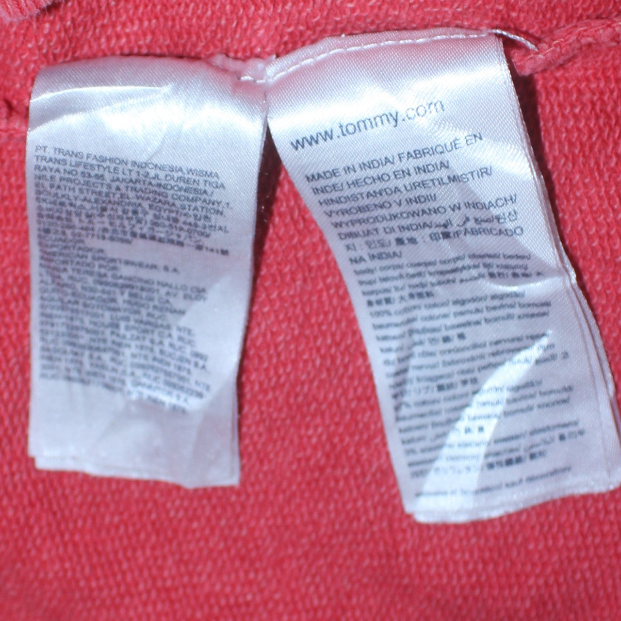 Hilfiger Denim Womens Coral Pink NYC Pullover Sweatshirt M