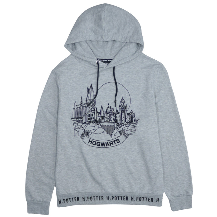 Harry Potter Women's Grey Hogwarts Pullover Hoodie XL