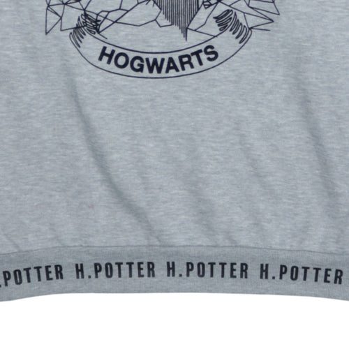 Harry Potter Women's Grey Hogwarts Pullover Hoodie XL