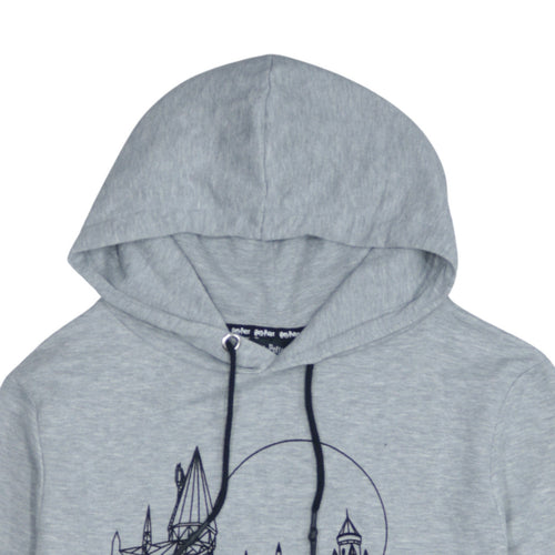 Harry Potter Women's Grey Hogwarts Pullover Hoodie XL