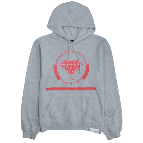 Diamond Supply Co Women's Grey Small Pullover Hoodie Sweatshirt