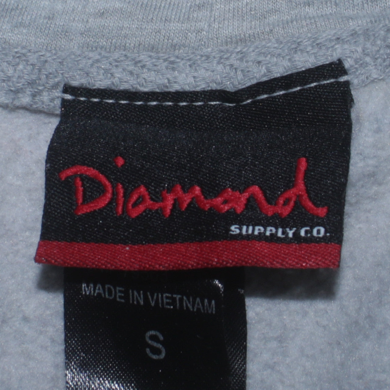 Diamond Supply Co Women's Grey Small Pullover Hoodie Sweatshirt