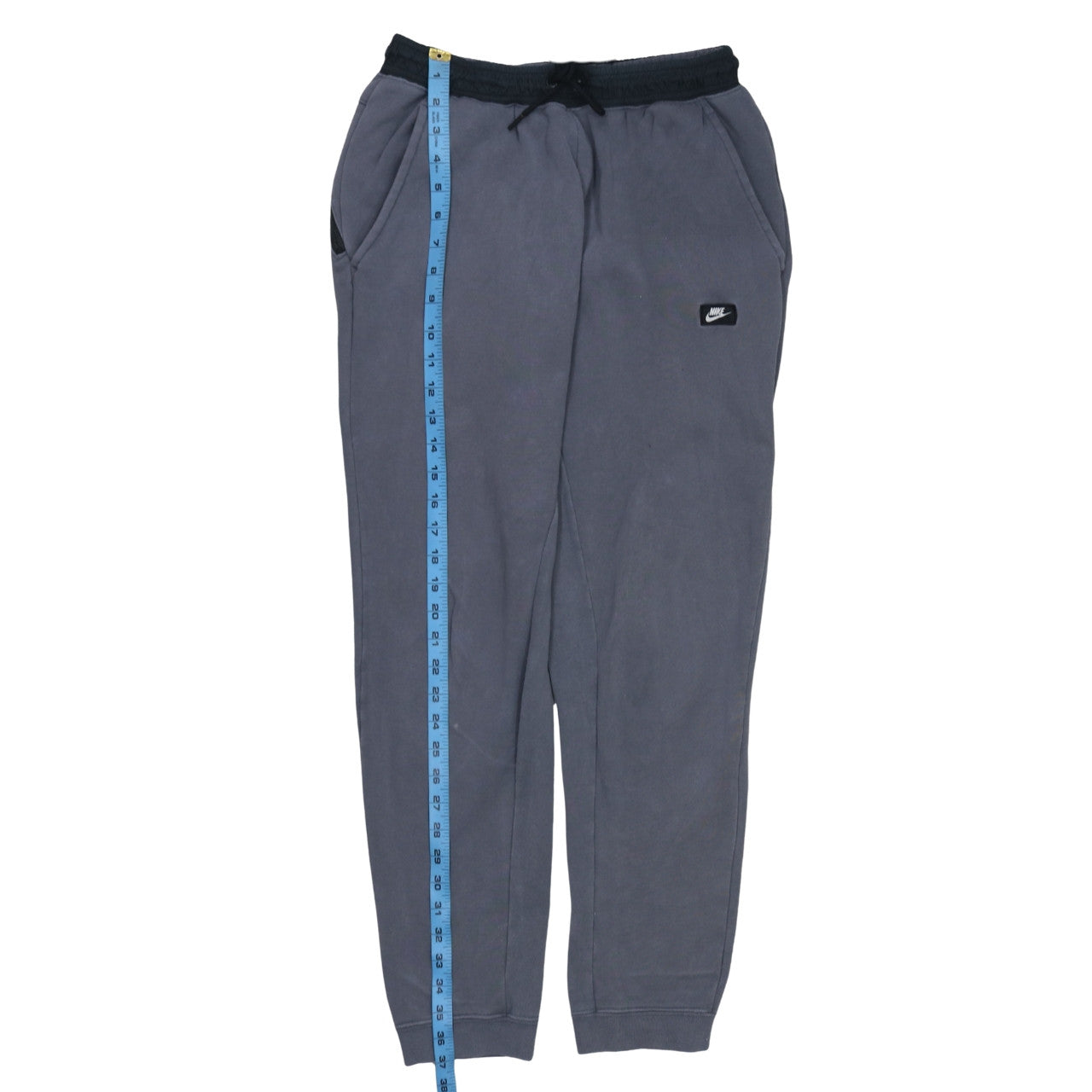 Nike Men's Grey Jogger Sweatpants M Regular Fit Cuffed Fleece