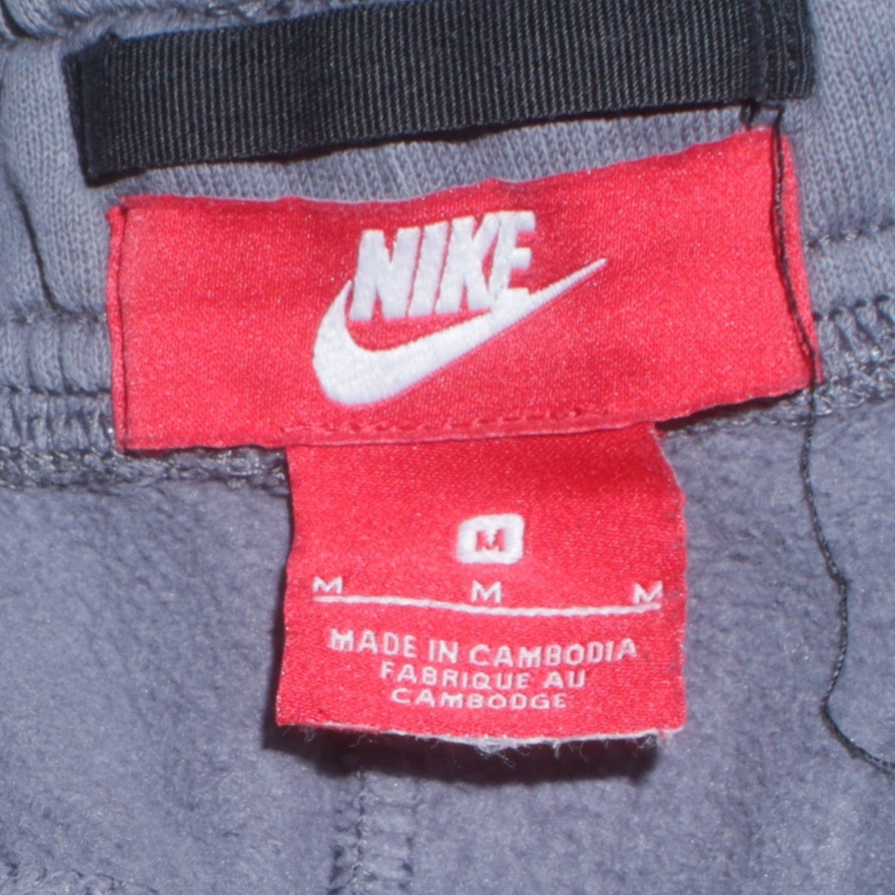Nike Men's Grey Jogger Sweatpants M Regular Fit Cuffed Fleece