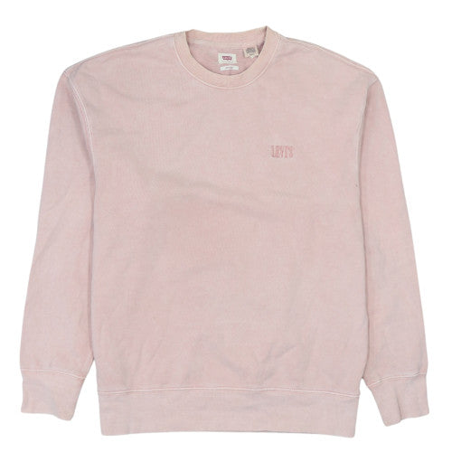 Levi's Men's Pink Relaxed Fit Crew Neck Sweatshirt Size S