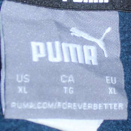 Puma Men's Blue XL Pullover Crew Neck Logo Sweatshirt