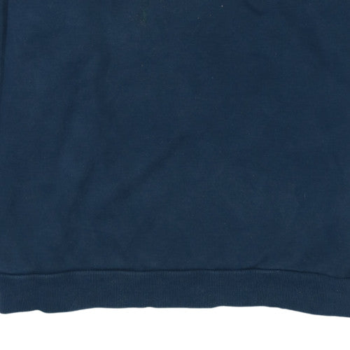 Puma Men's Blue XL Pullover Crew Neck Logo Sweatshirt