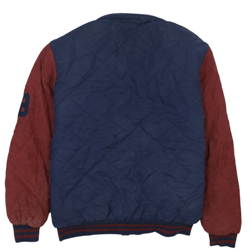 H.O.Knight Men's Blue 3XL Quilted Varsity Jacket