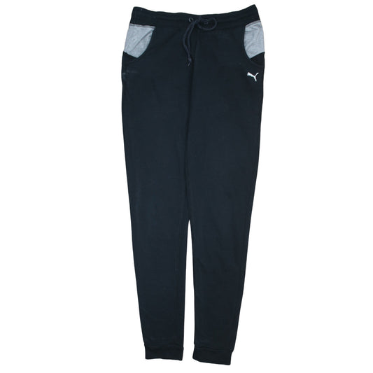 Puma Women Black Jogger Sweatpants Size 10 Cotton Blend