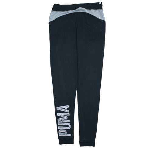 Puma Women Black Jogger Sweatpants Size 10 Cotton Blend