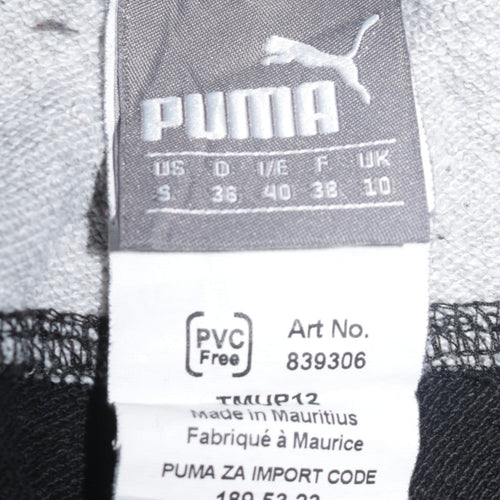 Puma Women Black Jogger Sweatpants Size 10 Cotton Blend