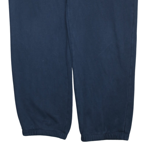 Nike Men's Blue L Fleece Sweatpants with Logo Tapered Fit