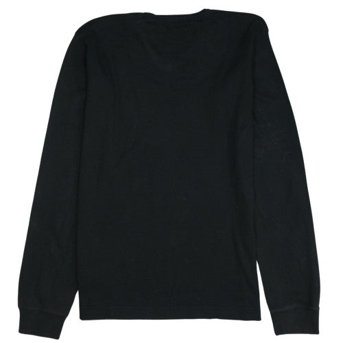 Lee Men's Black Long Sleeve V-Neck Cotton T-Shirt XXL