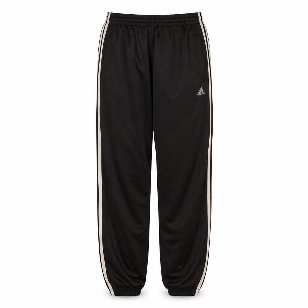 Front view of Adidas Men's Black Clima365 Performance Joggers, size M