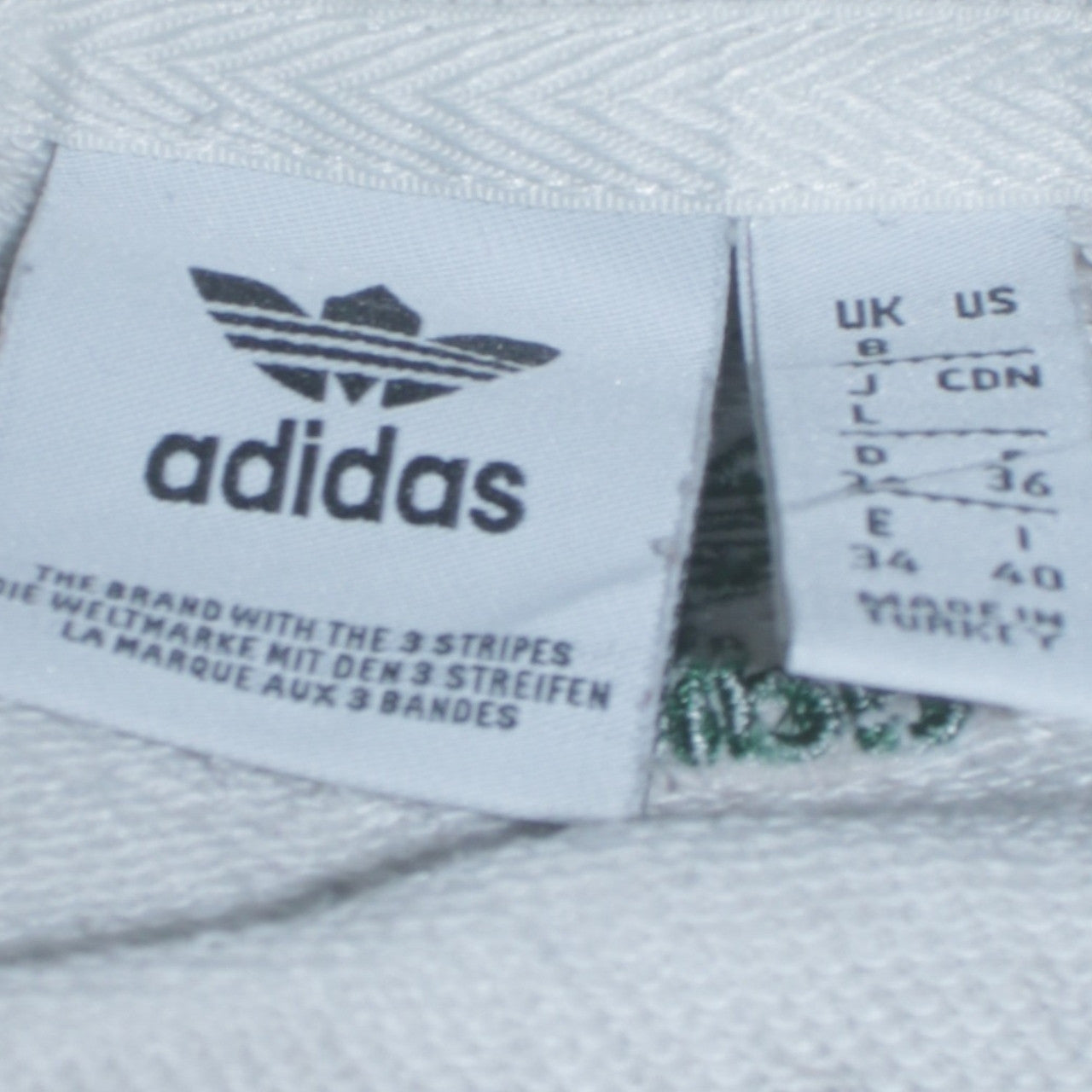 Adidas Womens White Tennis Academy Sweatshirt Size 8 Cotton Crew Neck