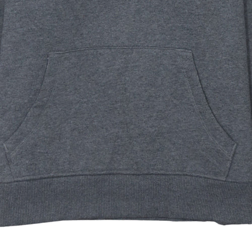 Tommy Jeans Women's Grey Medium Pullover Hoodie Cotton Blend