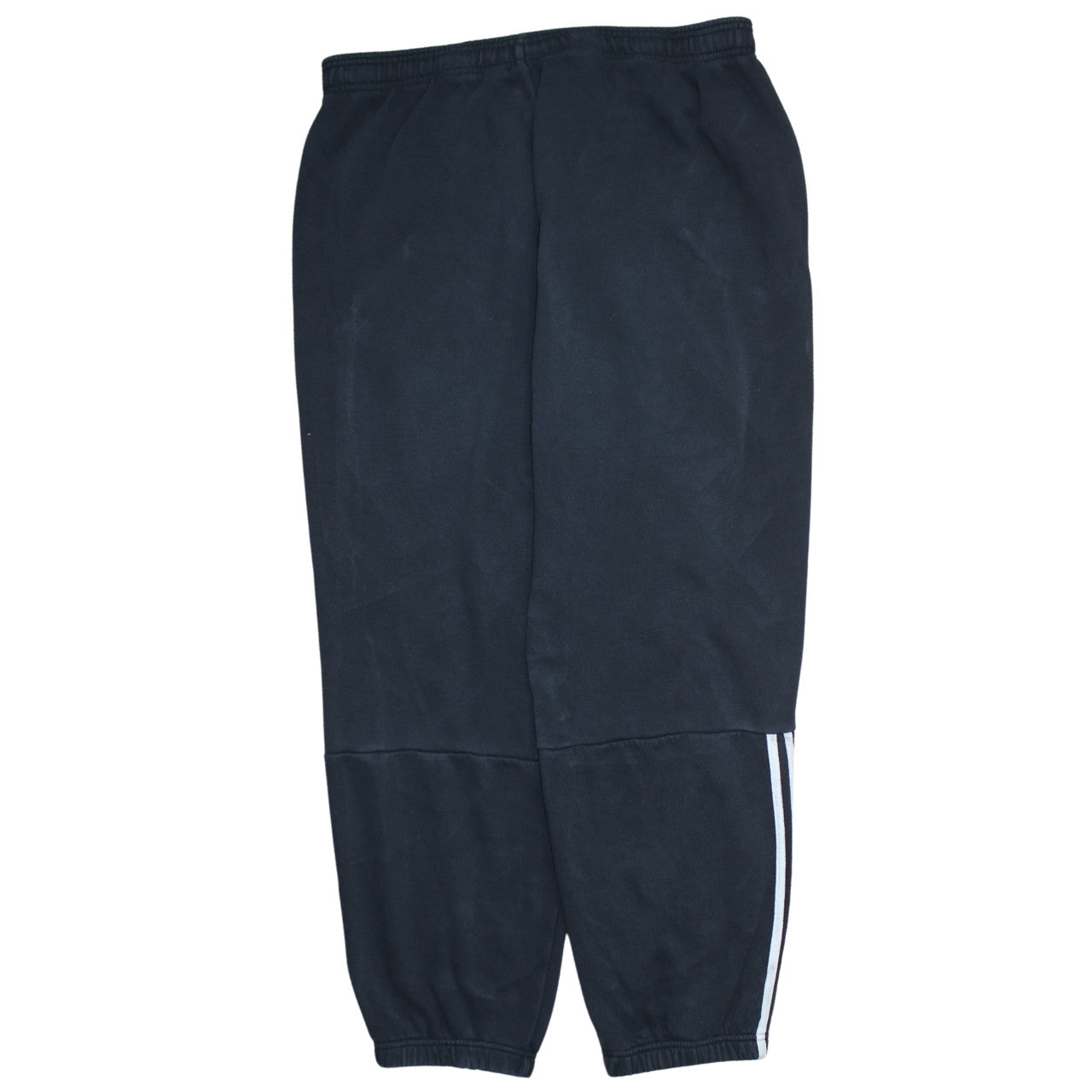 Adidas Men's Black XL Jogger Trousers with Stripe Logo