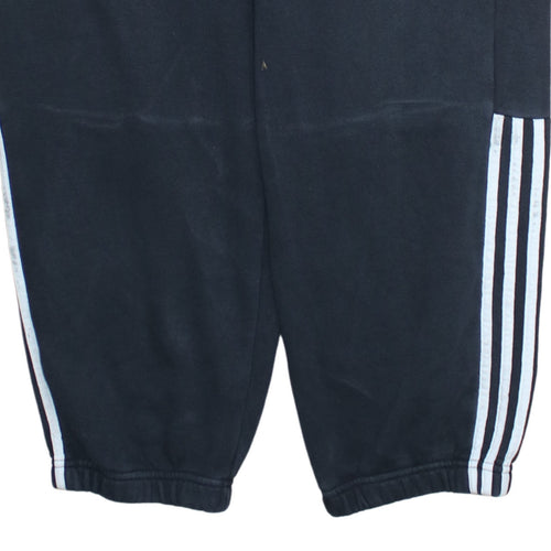 Adidas Men's Black XL Jogger Trousers with Stripe Logo