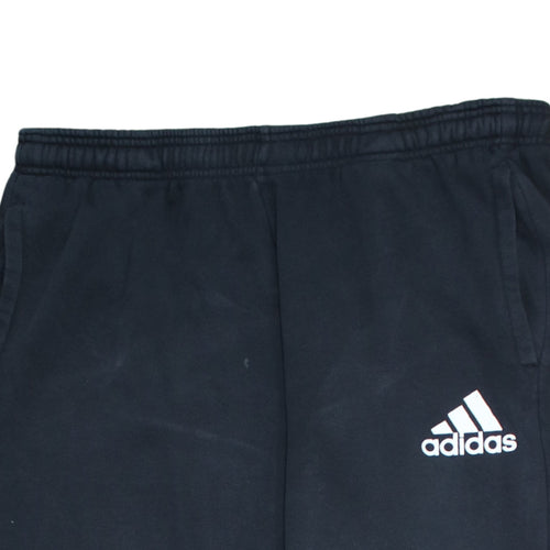 Adidas Men's Black XL Jogger Trousers with Stripe Logo