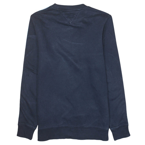 Tommy Jeans Men's Blue Logo Crew Neck Sweatshirt Size M