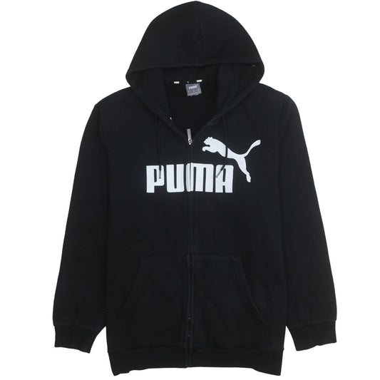 Puma Men's Black XL Full Zip Graphic Hoodie