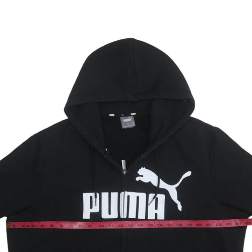 Puma Men's Black XL Full Zip Graphic Hoodie